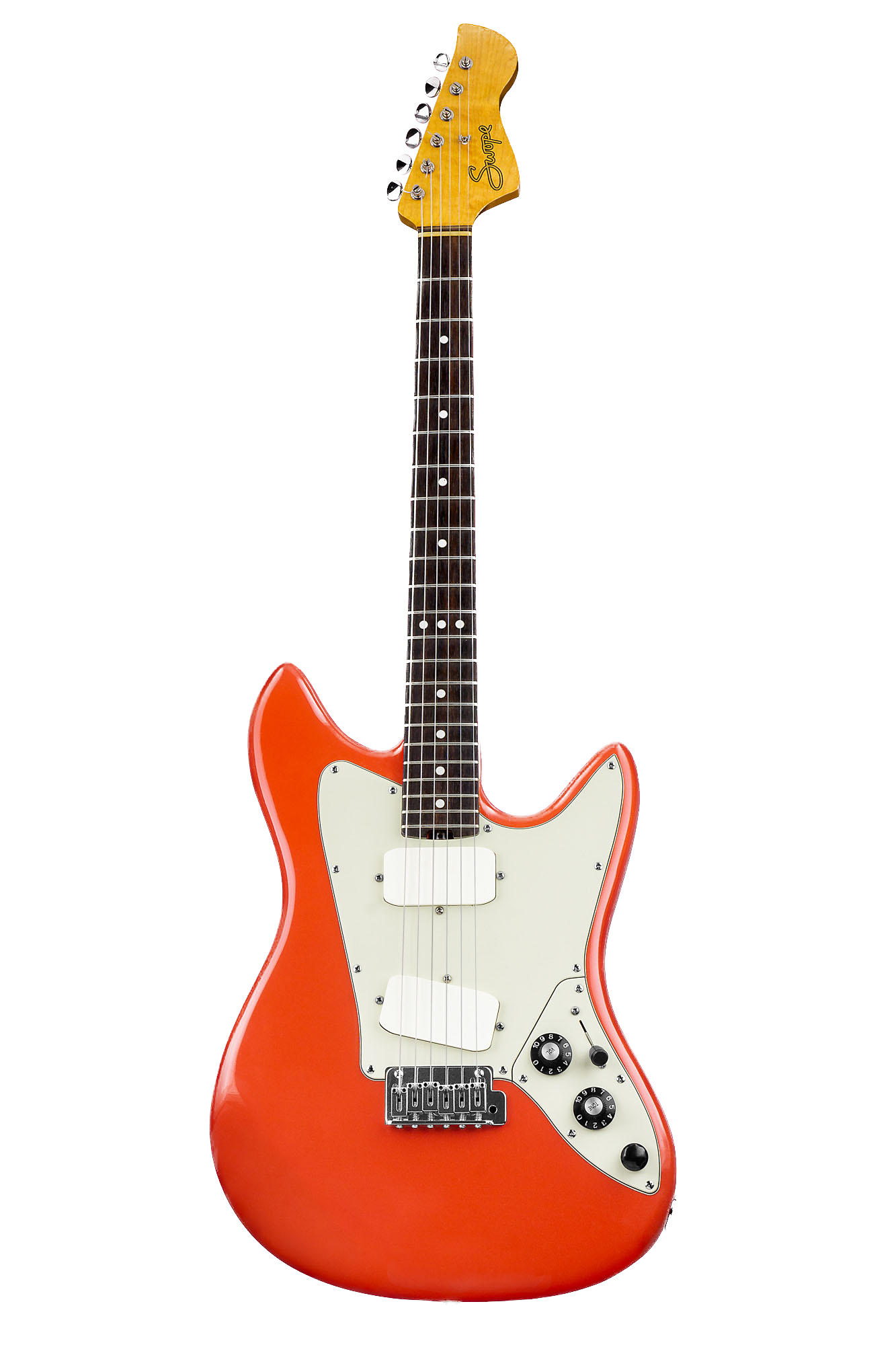 Red Geronimo electric guitar.